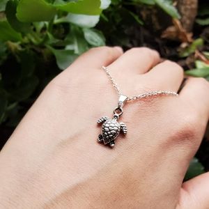 New Silver Turtle Necklace